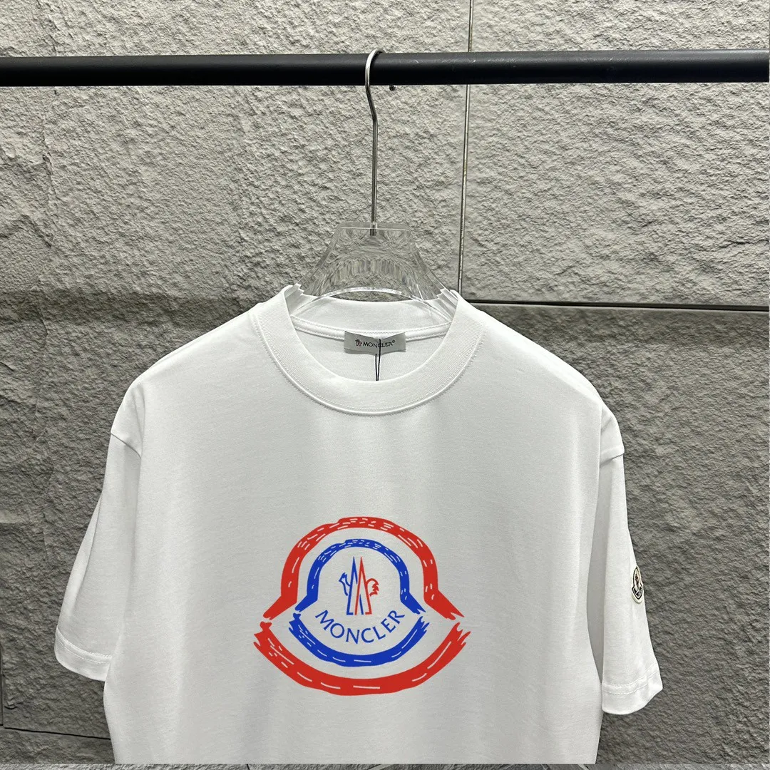 Moncle* *2025 New Arrival Classic T Same Style ：Black White Size： S （90-130 ） M （120-150 ） L （140-165 ） XL （160-180 ） XXL （180-210 ）